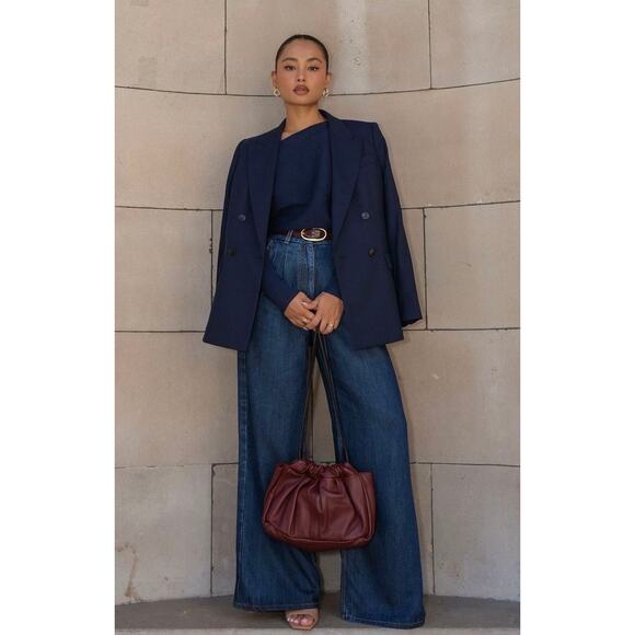 Dior Vintage Navy Pinstriped Wool Dinner Jacket Blazer Classic Tailoring Staple - Picture 10 of 16